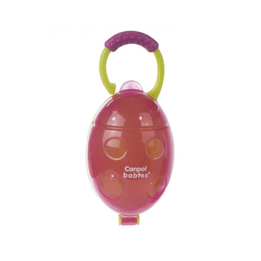 Cutie pentru suzeta, Canpol, roz cu verde