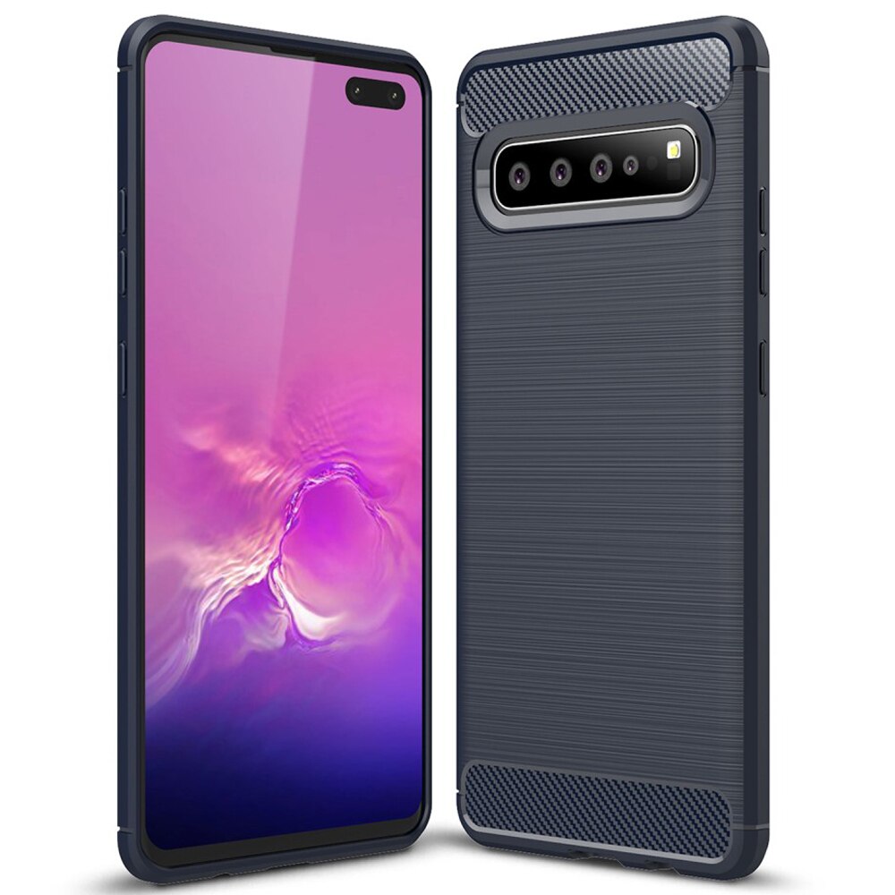Husa de protectie United Case pentru Samsung Galaxy S10 Plus, TPU, Bleumarin