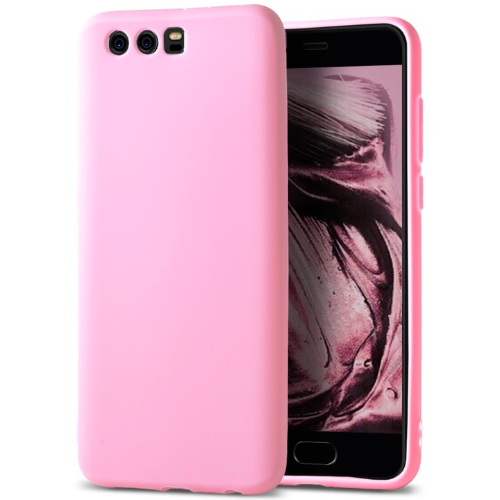 Husa pentru Huawei P10, Silicon TPU, Roz