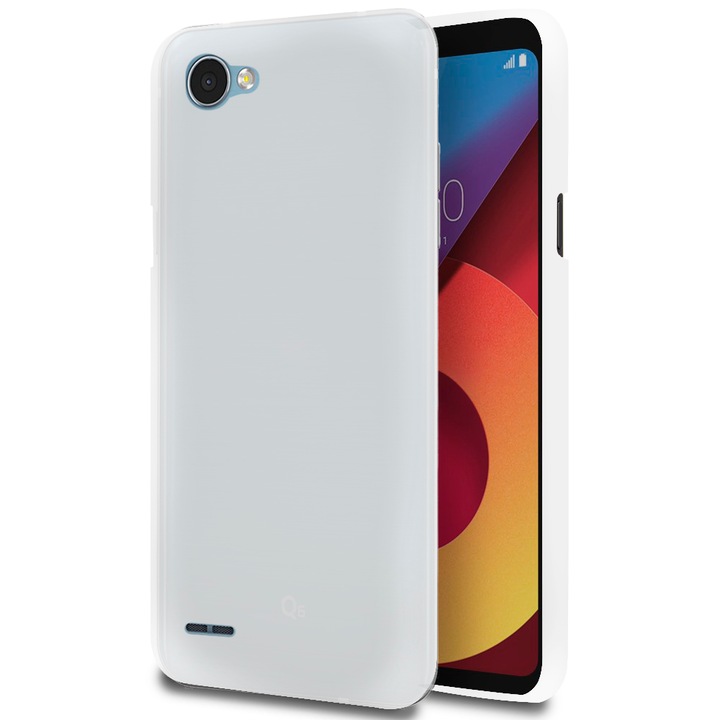 Husa de protectie pentru Q6, Silicon, Alb transparent