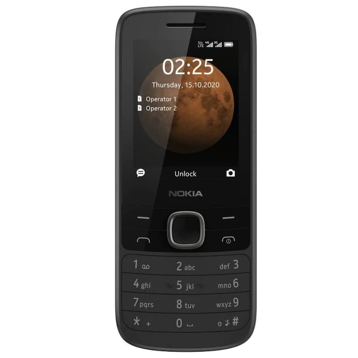 Мобилен телефон Nokia 225,4G, Black