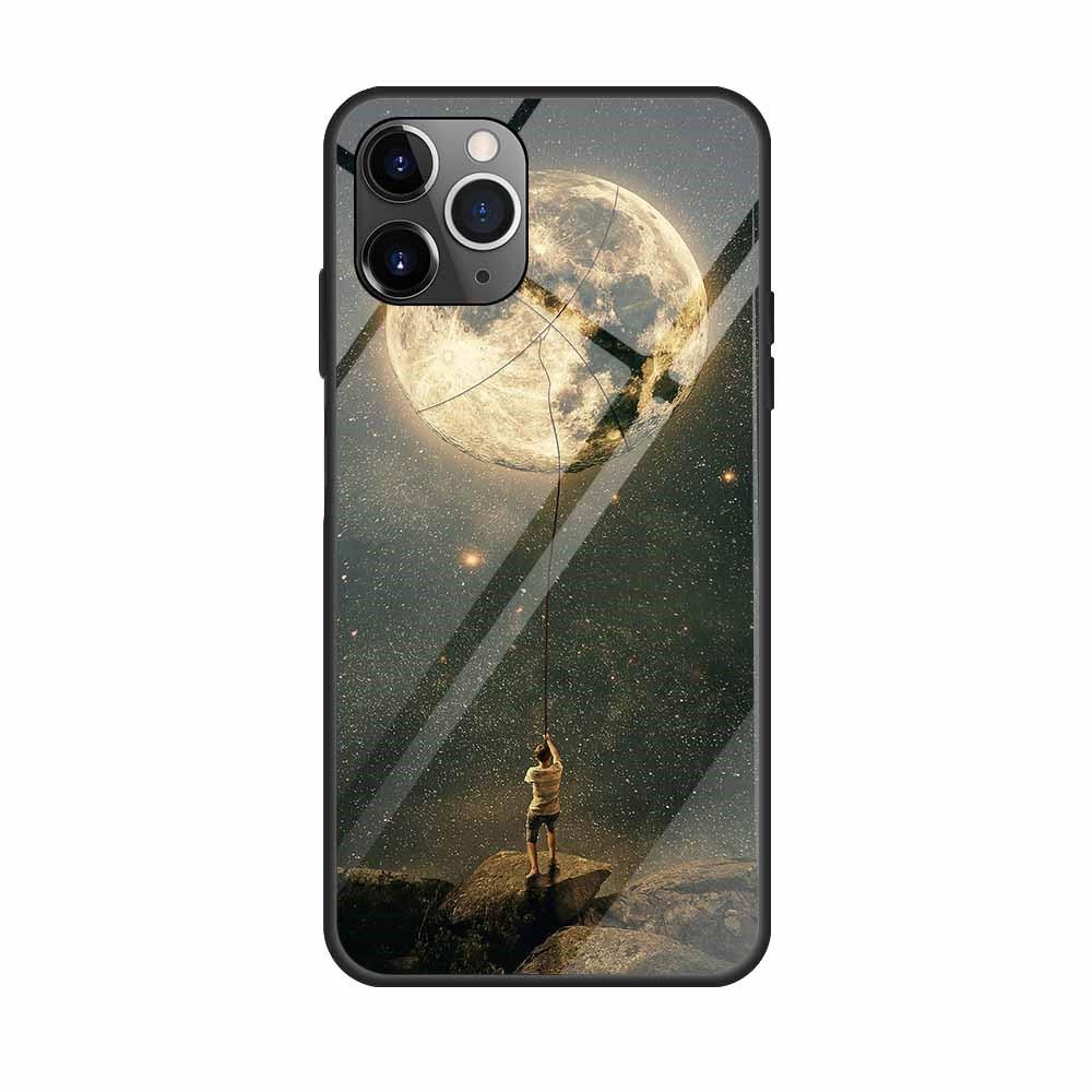 Husa Apple iPhone 11 Pro model Glass Bringing down the Moon, Antisoc, TPU Hybrid, Viceversa Multicolor