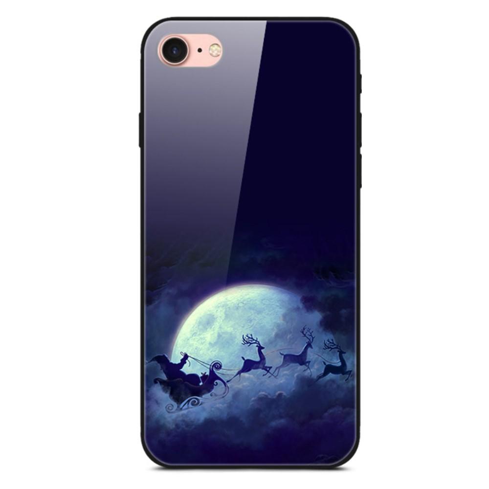 Husa Craciun Apple iPhone SE 2 model Glass Flying Santa, Antisoc, TPU Hybrid, Viceversa Multicolor