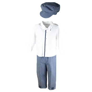 Costum elegant 4 piese pentru baieti Mini junior CEB-08, Multicolor, 80 cm Costum elegant 4 piese pentru baieti Mini junior CEB-08, Multicolor, 80 cm