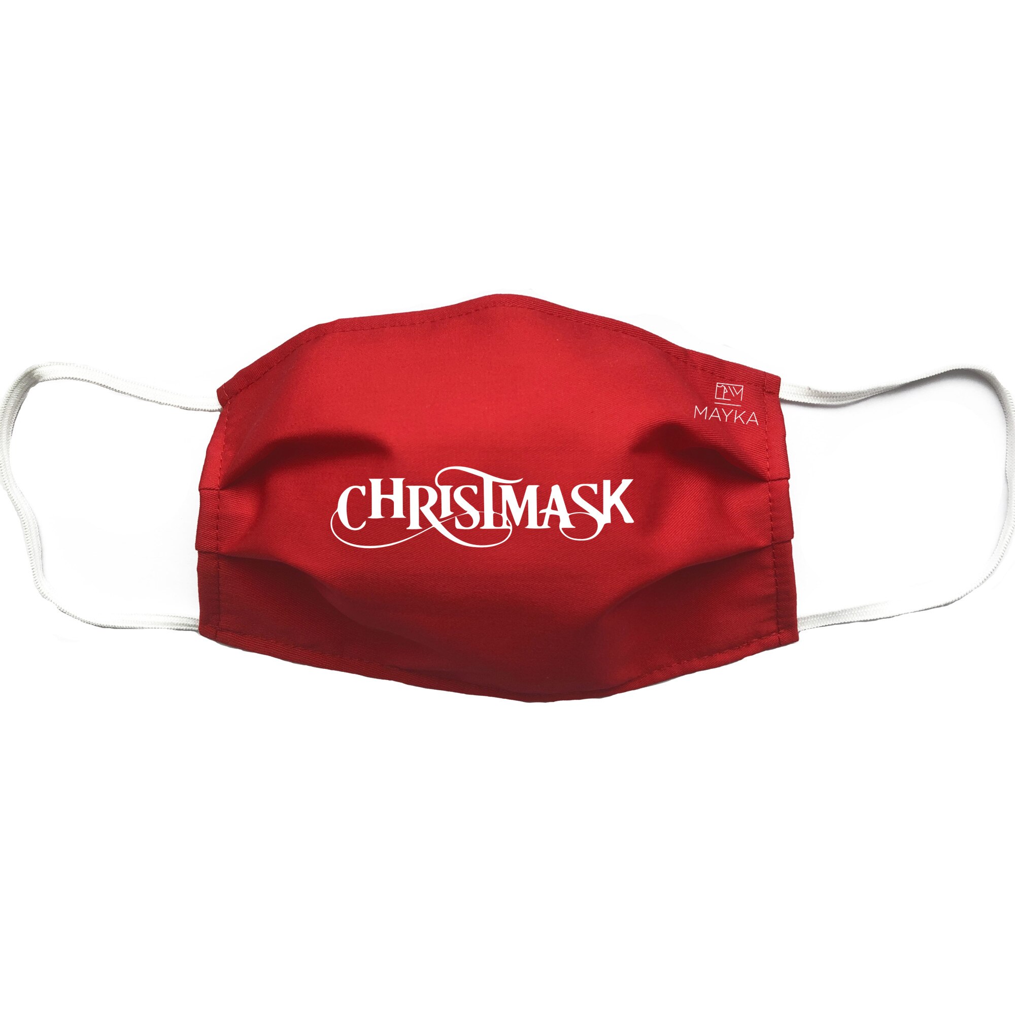 Masca personalizata reutilizabila, pentru Adulti, de Craciun, din material textil, cu imprimeu ”Christmask