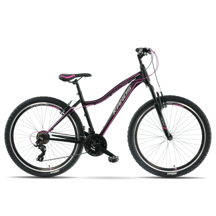 Kands Energy 500 Női kerékpár 27'' kerék Fekete/Rózsaszín 21 fokozat váz 17''