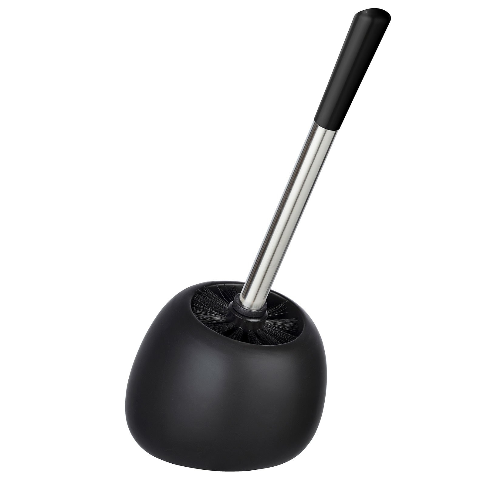 Perie de toaleta cu suport POLARIS MATT, culoare neagra, Wenko