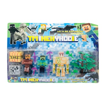 Set 12 accesorii si figurine tip Minecraft, isp21, +3 ani Set 12 accesorii si figurine tip Minecraft, isp21, +3 ani