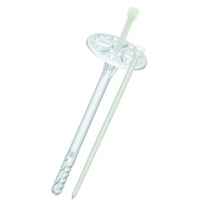 Set 200 buc, Dibluri pentru montaj polistiren termoizolatii, cui plastic, tip LTX, Wkret-Met, 10x70mm