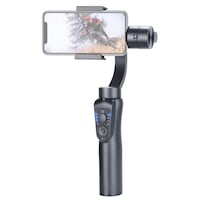 Stabilizator imagine Gimbal S5B pentru telefon sau GoPro, 3 axe, 4000 mAh, face tracking, bluetooth, ajustabil, Negru, BBL1932