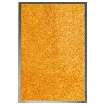 Covoras de usa lavabil, vidaXL, Tesatura, 40 x 60 cm, Portocaliu Covoras de usa lavabil, vidaXL, Tesatura, 40 x 60 cm, Portocaliu