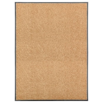 Covoras de usa lavabil, vidaXL, Tesatura, 90 x 120 cm, Crem Covoras de usa lavabil, vidaXL, Tesatura, 90 x 120 cm, Crem