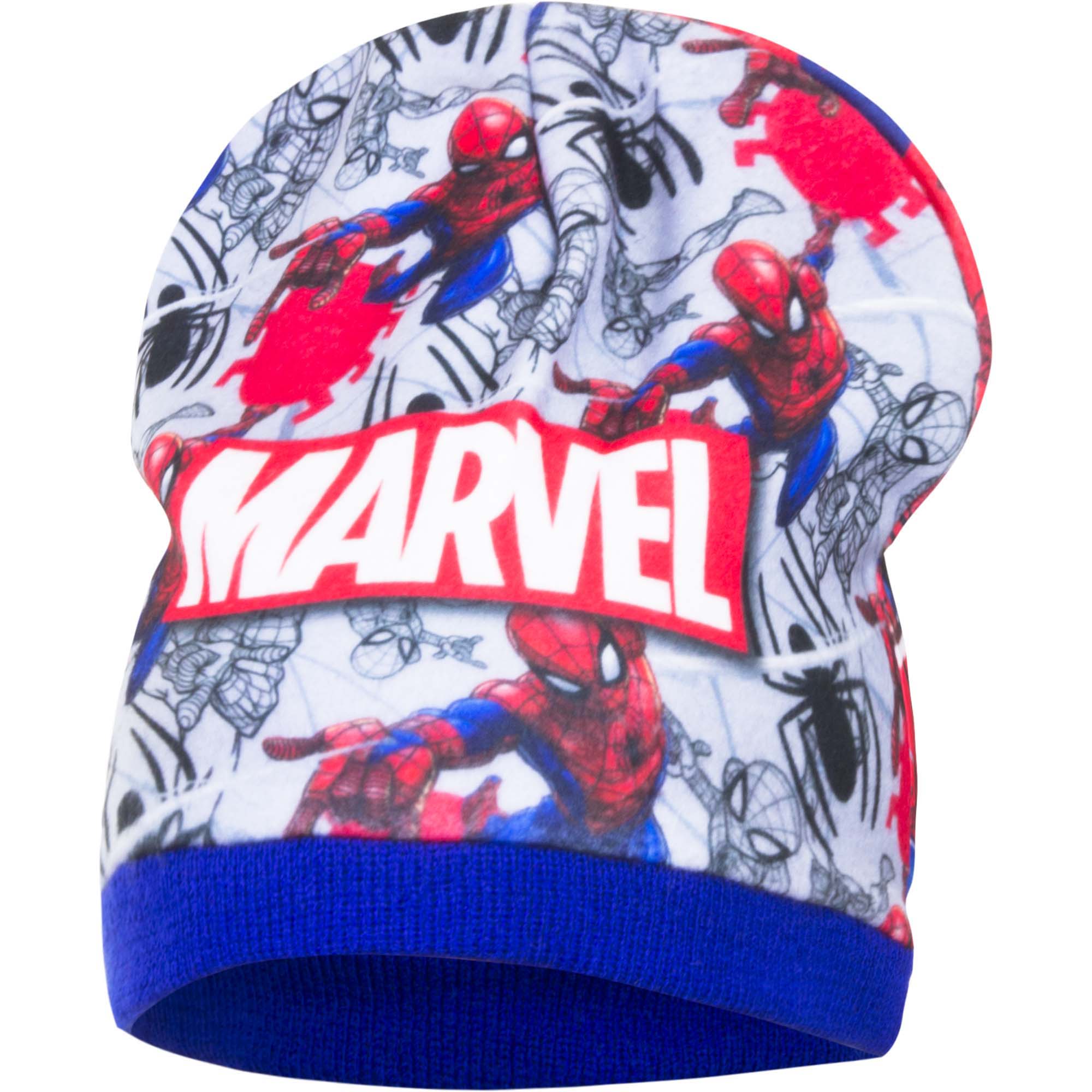 Caciula reversibila Spiderman, Albastru