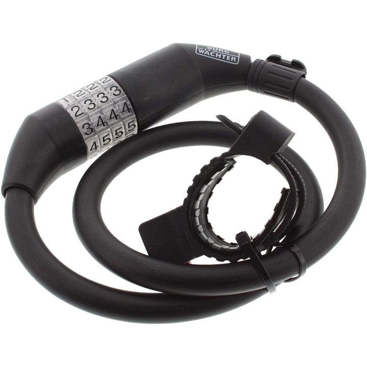 Acél kerékpárlánc kód Burg Wachter 235 80 L, fekete