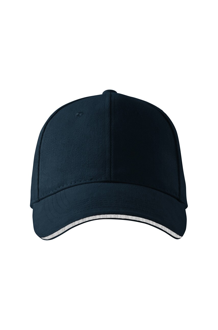 Sapca Malfini unisex, reglabila Sandwich 6P, albastru marin