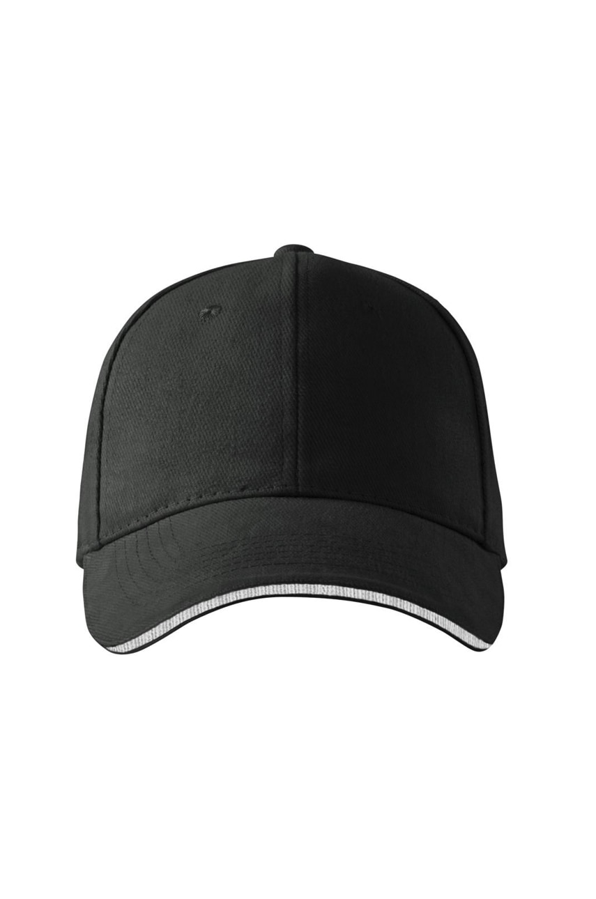 Sapca Malfini unisex, reglabila Sandwich 6P, gri ardezie