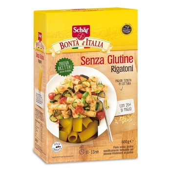 Paste fara gluten Rigatoni 500g Schar Paste fara gluten Rigatoni 500g Schar