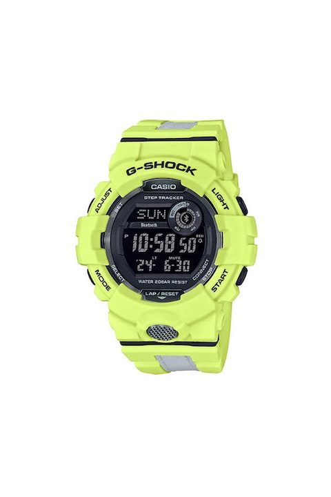 Casio, Мултифункционален цифров часовник G-Shock, Жълт/Черен