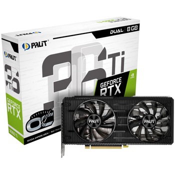 Placa video Palit GeForce® RTX™ 3060 Ti Dual OC, 8GB GDDR6, 256-bit Placa video Palit GeForce® RTX™ 3060 Ti Dual OC, 8GB GDDR6, 256-bit