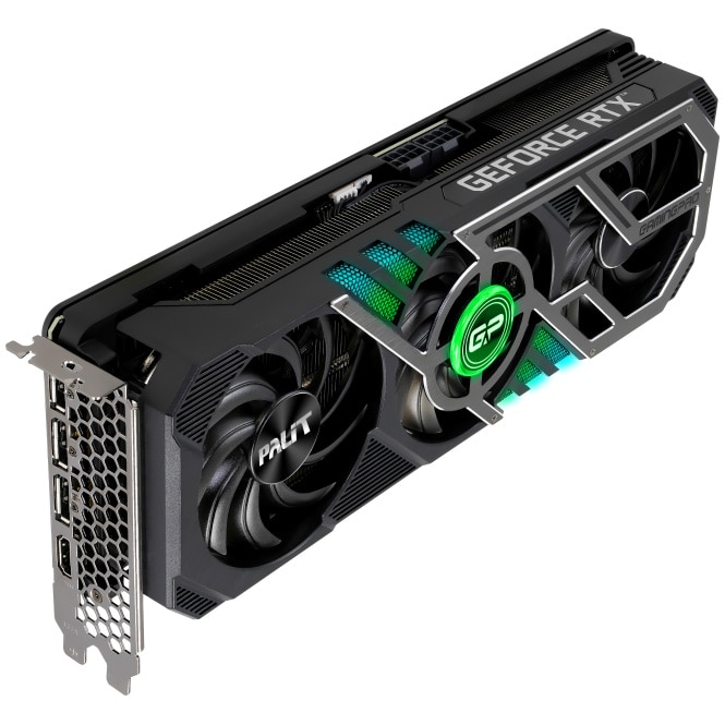 Placa video Palit GeForce® RTX™ 3060 Ti GamingPro OC LHR, 8GB