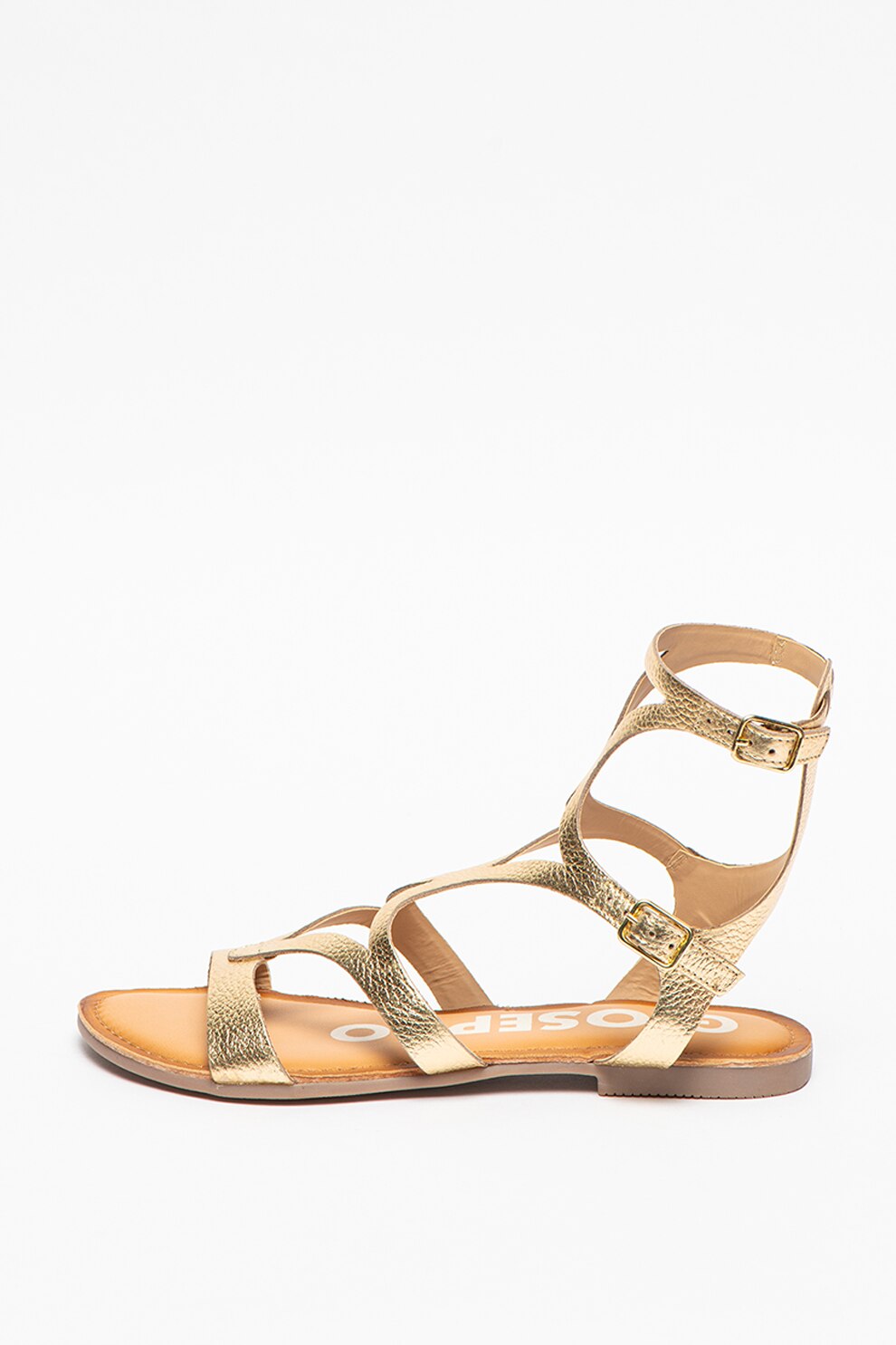 Gioseppo, Sandale de piele cu barete multiple Corning