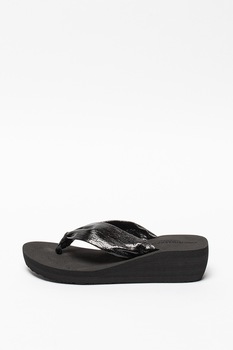 Gioseppo, Papuci flip-flop wedge cu aspect peliculizat Acton Gioseppo, Papuci flip-flop wedge cu aspect peliculizat Acton