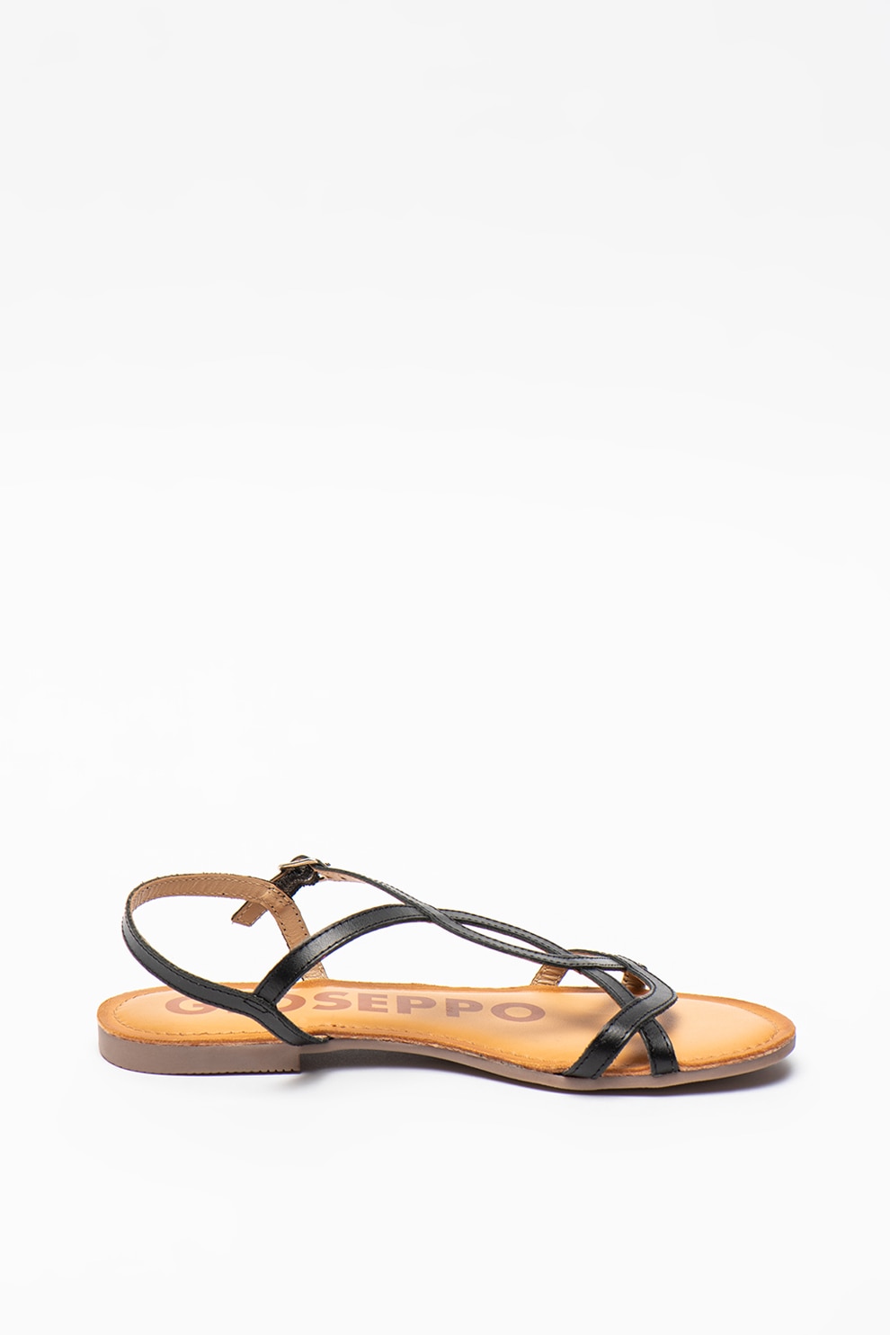 Gioseppo, Sandale de piele Navassa, Negru, 36