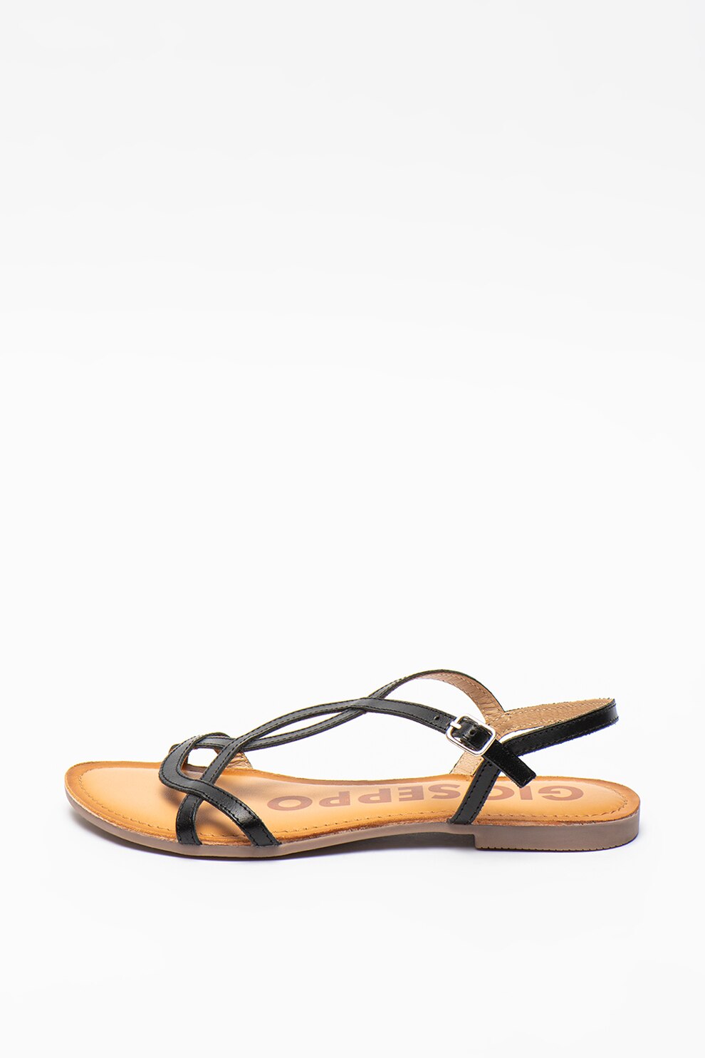 Gioseppo, Sandale de piele Navassa, Negru, 39