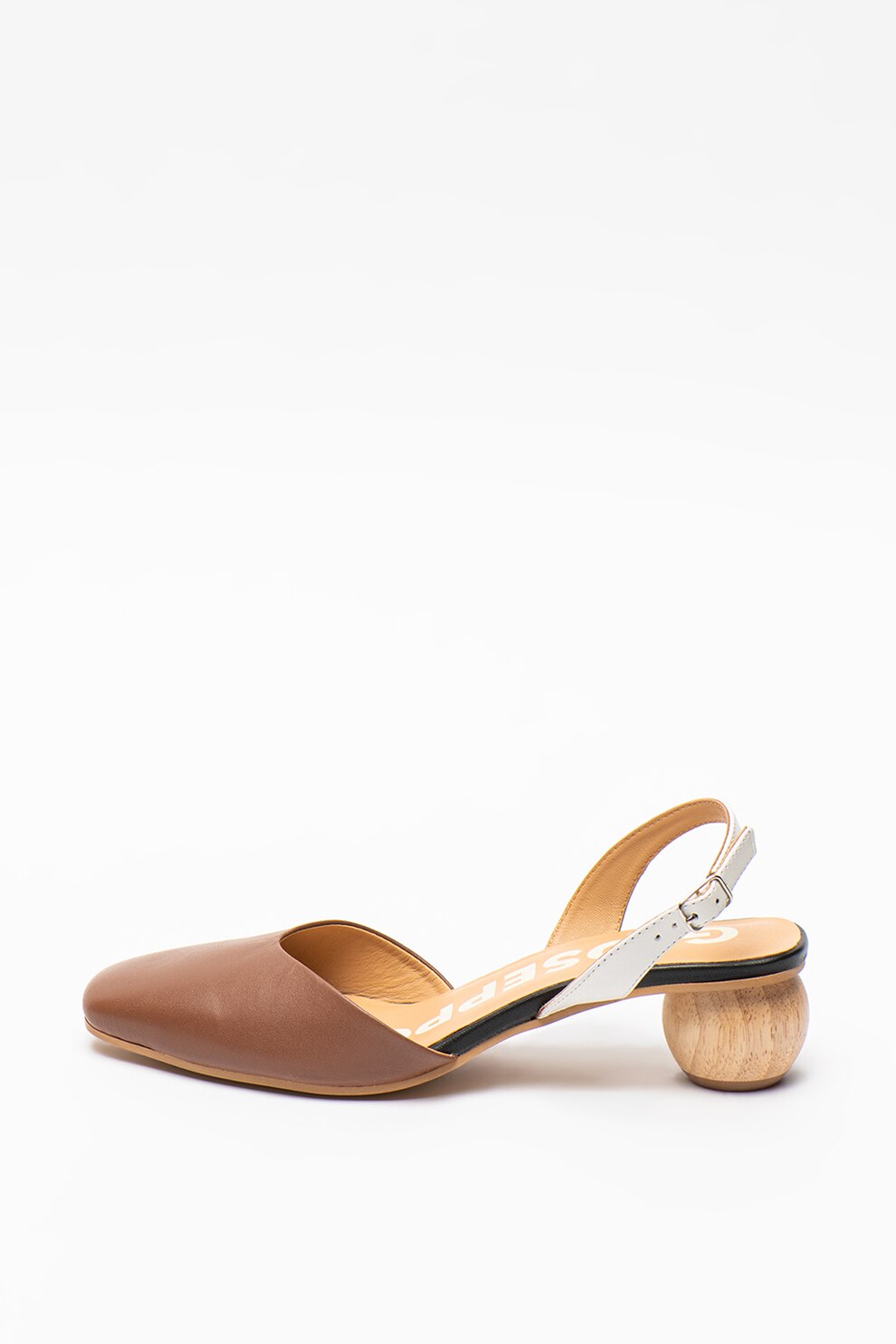 Gioseppo, Pantofi de piele cu toc masiv Ledla