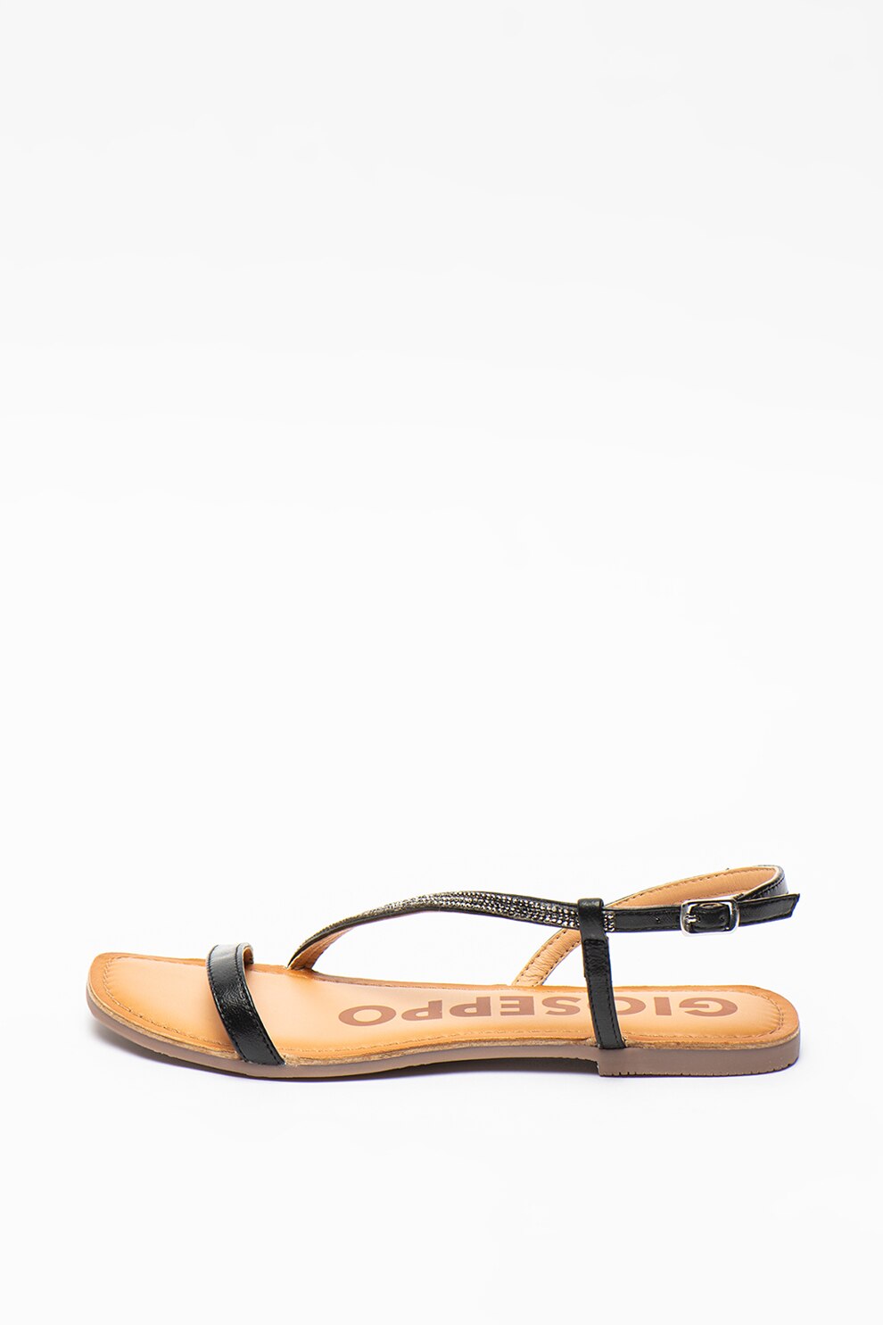 Gioseppo, Sandale de piele cu strasuri Delavan