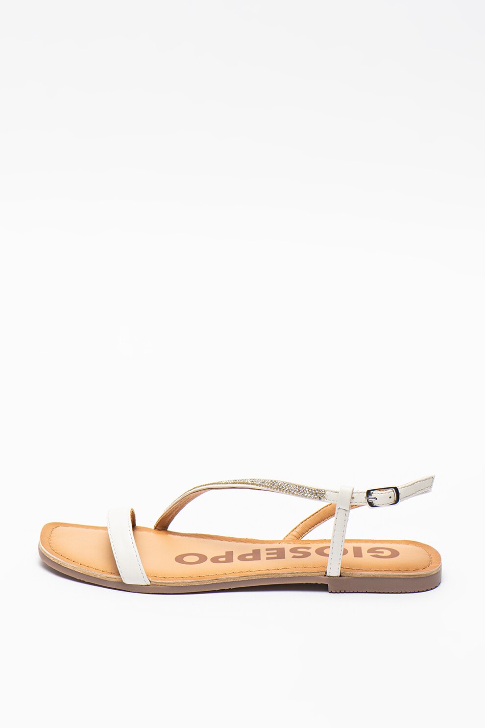 Gioseppo, Sandale de piele cu strasuri Delavan