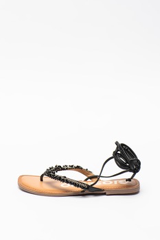 Gioseppo, Sandale de piele cu bareta separatoare si margele Eileen Gioseppo, Sandale de piele cu bareta separatoare si margele Eileen