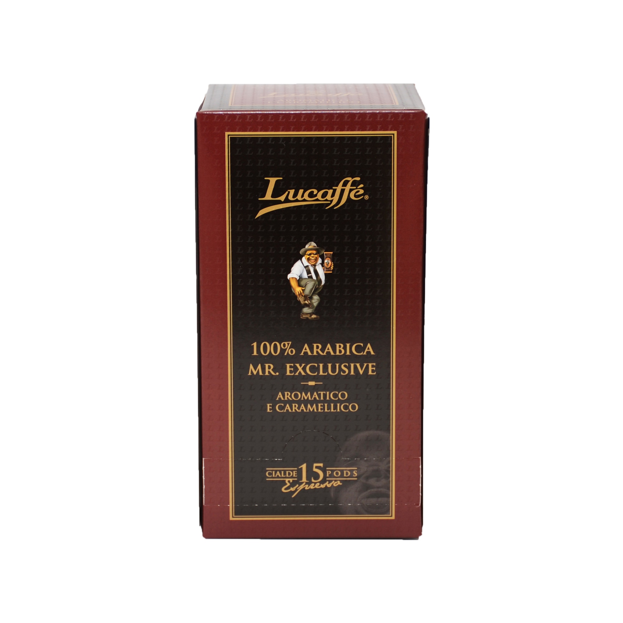 Cafea Monodoze, Cialde Lucaffe 100% Arabica, Dispencer 15 paduri