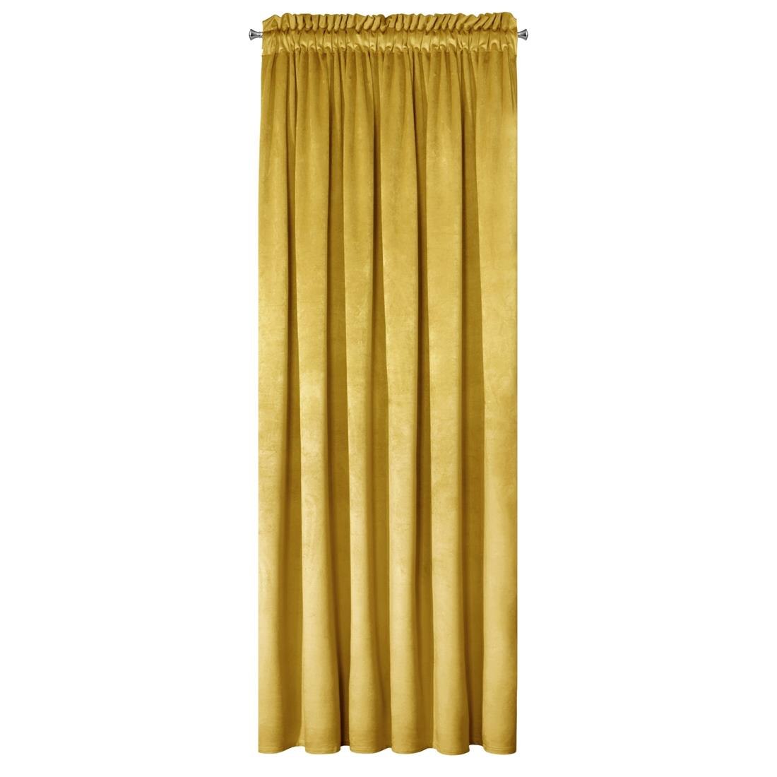 Perdea decorativa cu banda, MELANIE 140x270 cm, Eurofirany, Galben