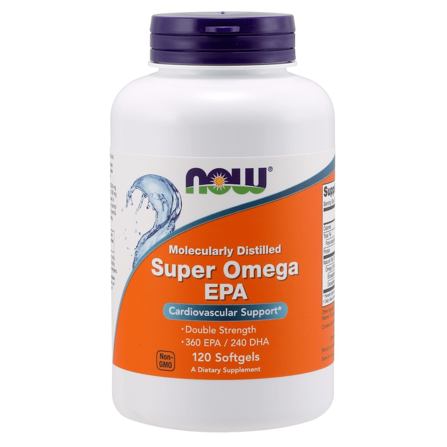 Supliment alimentar Now Foods Super Omega EPA Distilat molecular, 120 Capsule