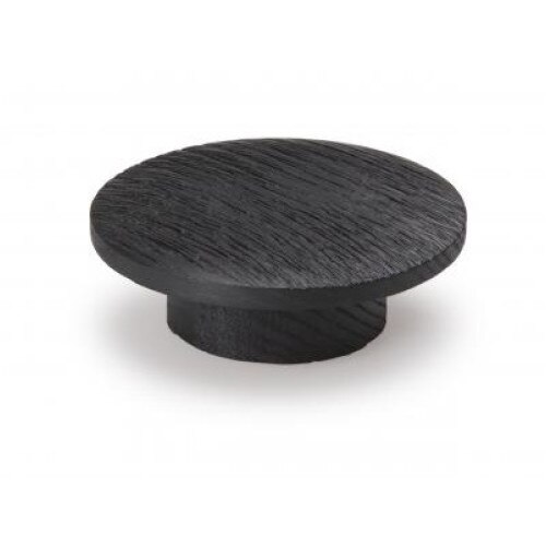 Buton din lemn pentru mobilier Echo, finisaj negru periat