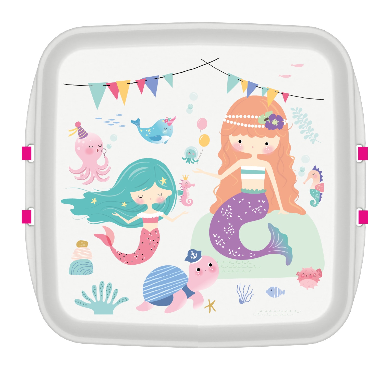 Cutie pranz Biodora, Sirena, bioplastic, 11x11x5 cm