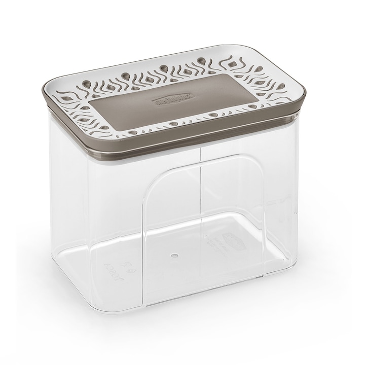 Tosca szögletes ételtároló doboz,krém,1.2L