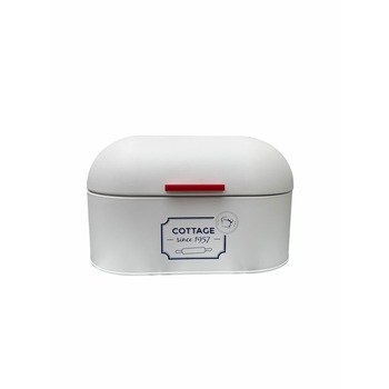 Cutie pentru paine din metal, Bakers Shop, alba Cutie pentru paine din metal, Bakers Shop, alba