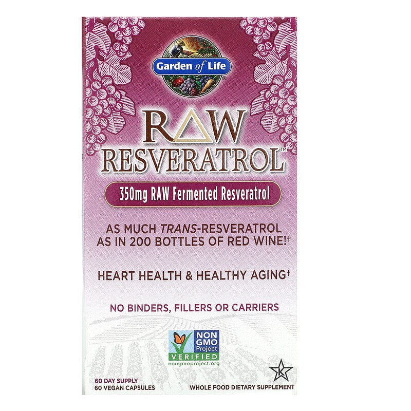 Supliment alimentar Garden of Life RAW Resveratrol, 60 Capsule