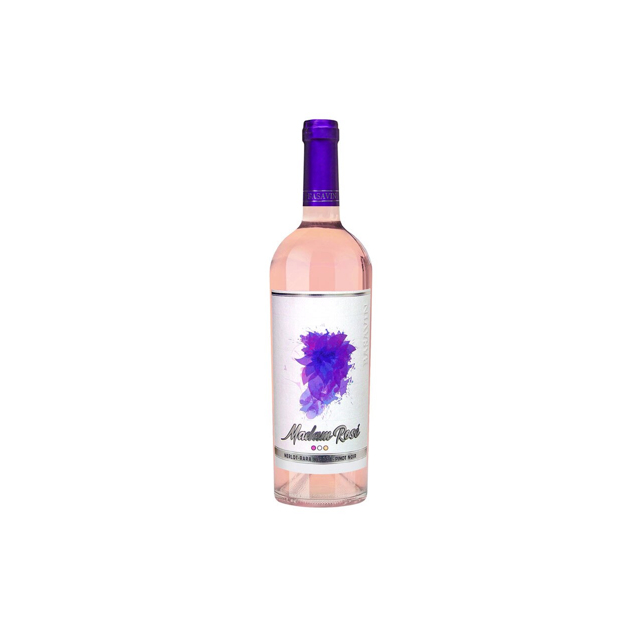 Vin rose sec, Madam Rose, Basavin, Merlot, 750ml