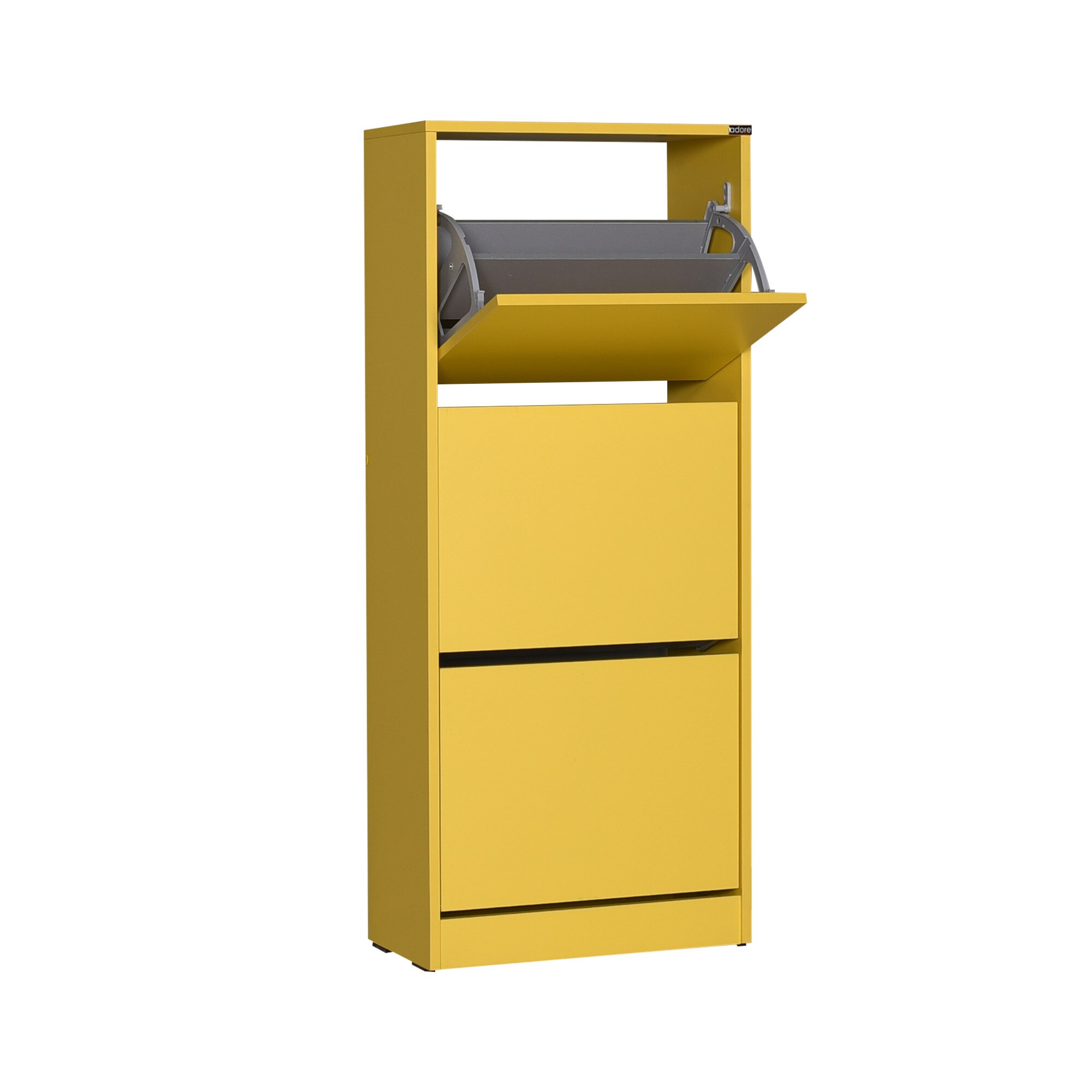 Pantofarul cu 3 sertare Sani SHC-330-HH-1, Galben, 51/119/26 cm