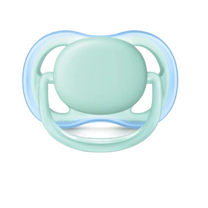 Set Suzete Philips - AVENT Ultra Air SCF244/00, 2 bucati, ortodontice, 0-6 luni, culoare bleu