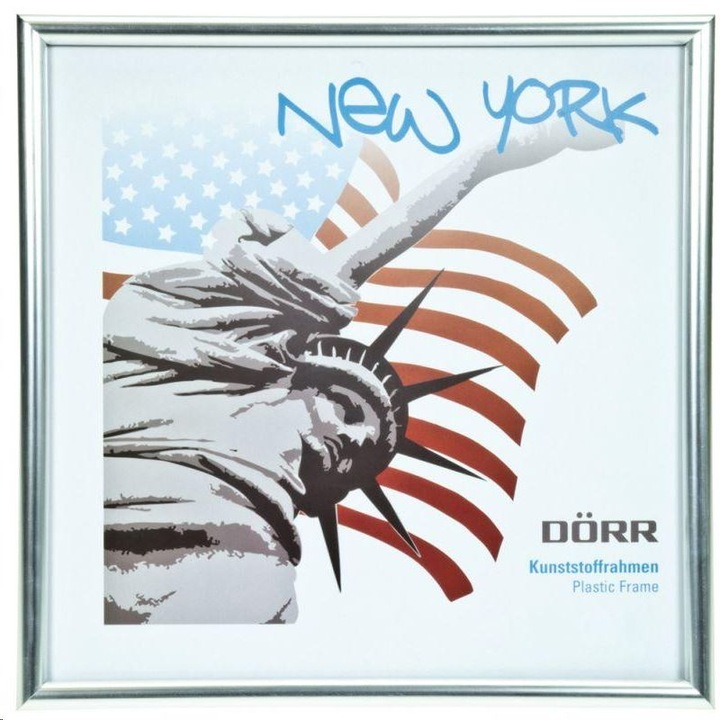 Рамка за снимка Dorr New York Square, 10 x 10 см, Сребрист