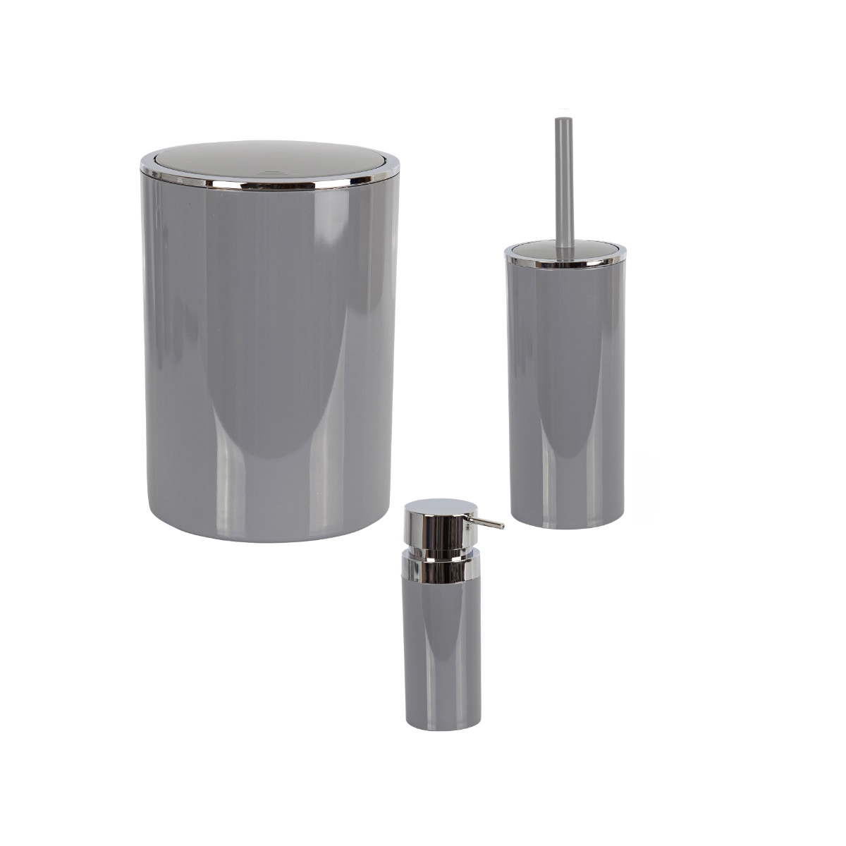 Set Accesorii de Baie, LENOX, Gri, 3 piese