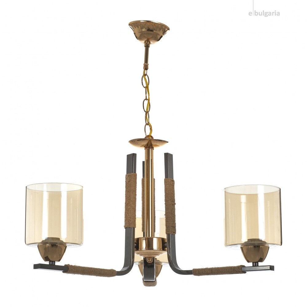 Corp de iluminat, tip lustra, auriu, EL1750/3GD, ELBULGARIA