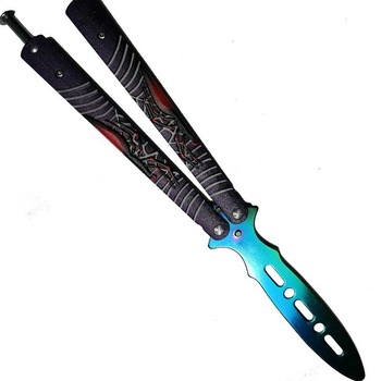 Briceag balisong pentru antrenament CS.GO Spay Hang 23 cm cu husa cadou Briceag balisong pentru antrenament CS.GO Spay Hang 23 cm cu husa cadou