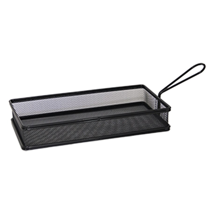 Cosulet dreptunghiular servire RAKI pentru cartofi prajiti,snacks 26x13x8cm negru