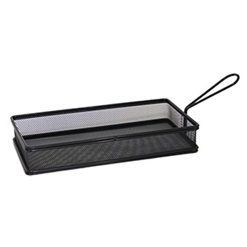 Cosulet dreptunghiular servire RAKI pentru cartofi prajiti,snacks 26x13x8cm negru Cosulet dreptunghiular servire RAKI pentru cartofi prajiti,snacks 26x13x8cm negru