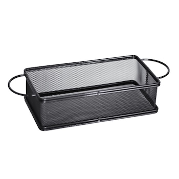 Cos dreptunghiular servire cartofi prajiti RAKI 21x11x6cm cu 2 manere negru Cos dreptunghiular servire cartofi prajiti RAKI 21x11x6cm cu 2 manere negru